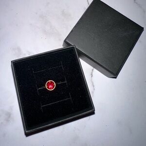 10K SWAROVSKI CRYSTAL JULY BIRTHSTONE RING